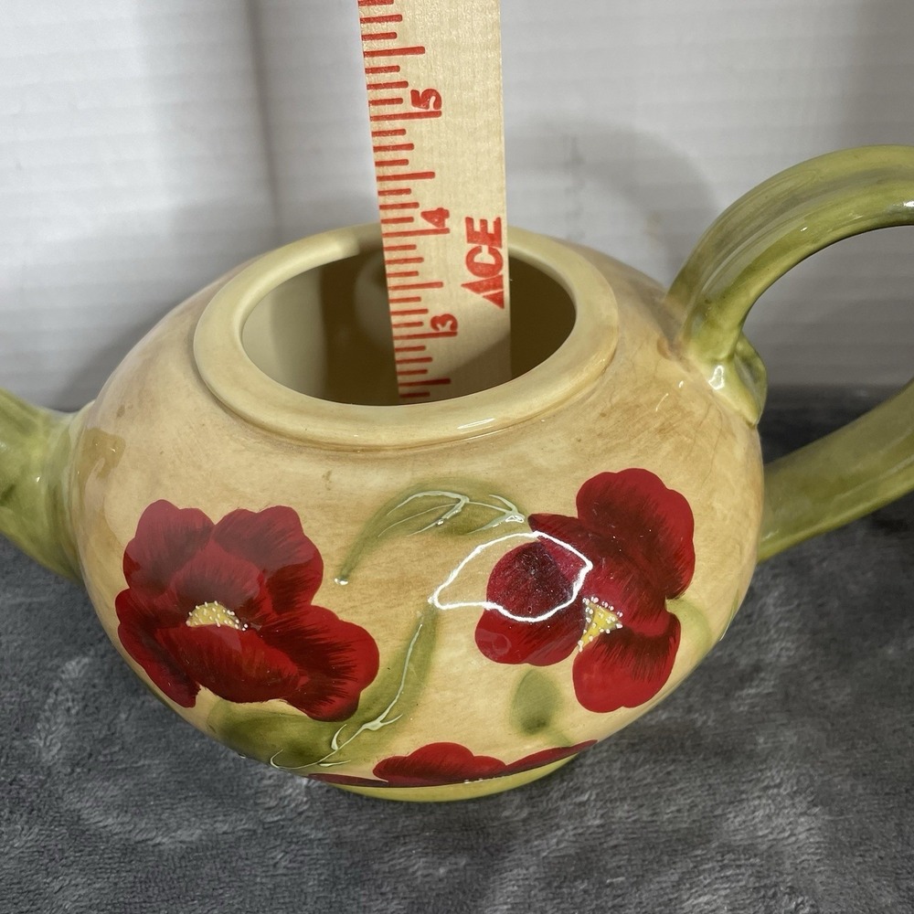 Giftcraft Pottery Oasis Floral Ceramic Teapot & 2 Coffee Mugs Kitchenware Set - Picture 11 of 11
